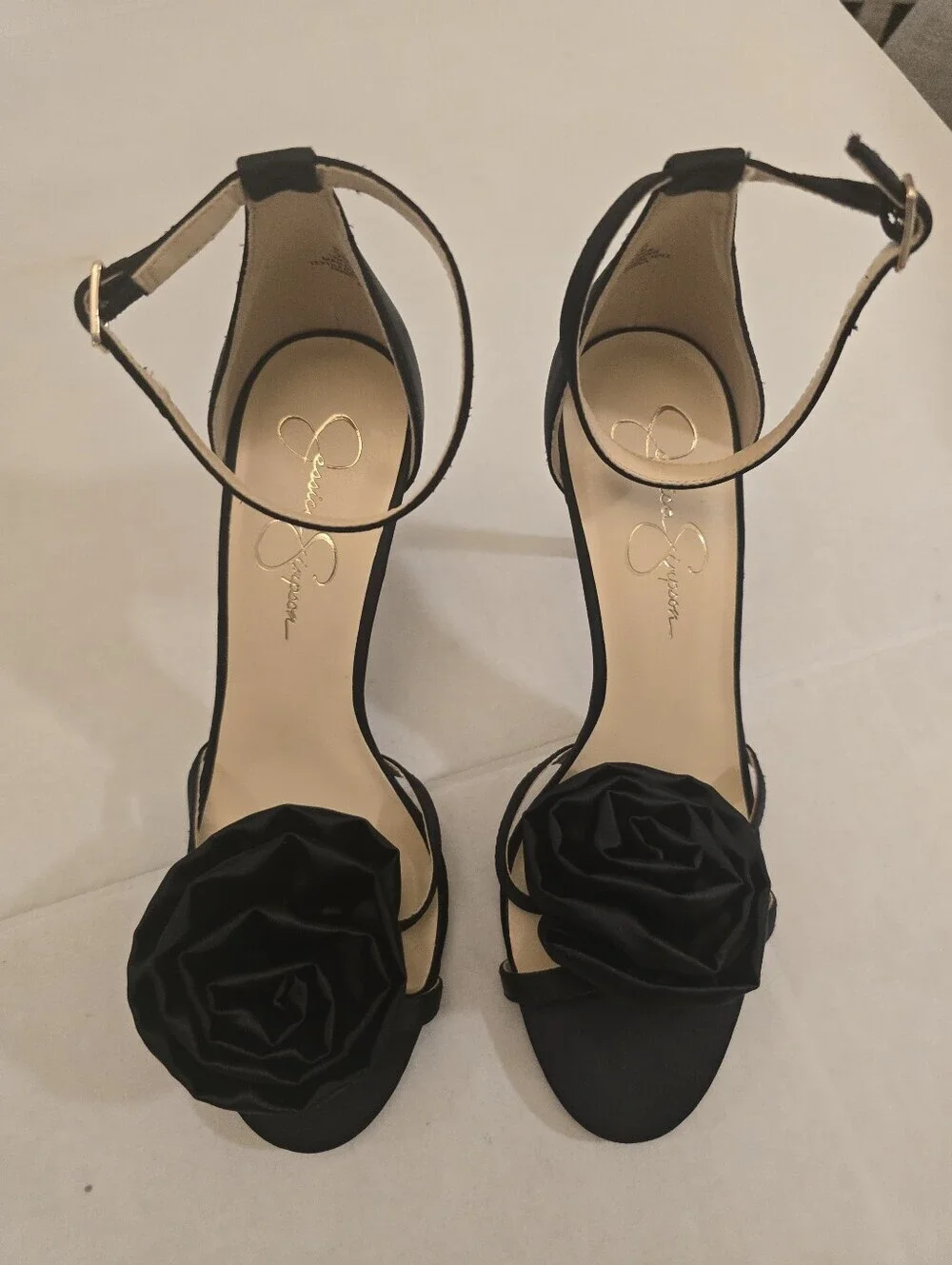 Jessica Simpson Torny Black Rose Sandals Size 9